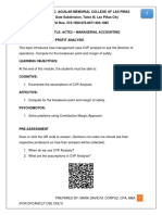 Module 7 CVP Analysis