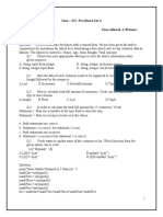 Class - XII - Pre-Board-Set-A Maximum Marks: Time Allowed:1:30 Hours