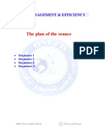 The Plan of The Seance: Project8: Management & Efficiency