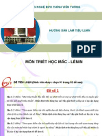 HƯỚNG DẪN LÀM TIỂU LUẬN TRIẾT HỌC KHÓA 2021