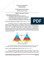 Module 4: Planning For Assessment: Capiz State University