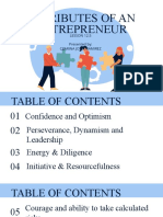 REPORT (Traits of An Entrepreneur)