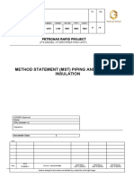 PETRONAS RAPID Project Insulation Method Statement