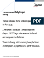 Thermal Conductivity Gauges: Pirani Gauge