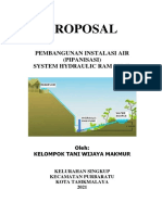 Proposal: Pembangunan Instalasi Air (Pipanisasi) System Hydraulic Ram Pump