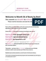 Welcome To Month 36 of Booty by Bret!: This Month Is A & Plan
