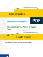 Email Etiquettes: Associate Professor & Trainer: DR Rajesh Faldu