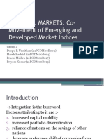 Financial Markets: Co-Movement of Emerging and Developed Market Indices