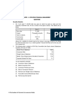 Paper - 2: Strategic Financial Management Questions Security Valuation