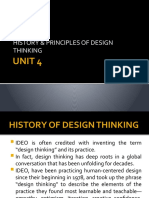 Unit 4: History & Principles of Design Thinking