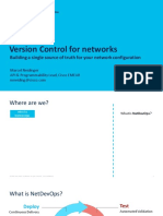PIW Version Control For Networks Building A Single Source of Truth For Your Network Configuration