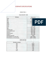 PHOSPHATE SPECIFICATIONS