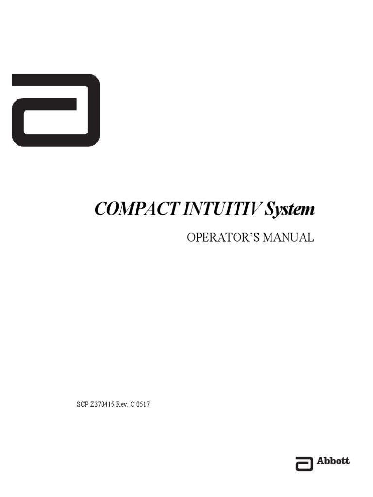 Compact Intuitiv Operator Manual Rev C | PDF