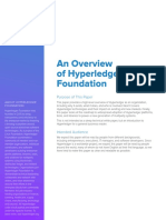 An Overview of Hyperledger Foundation: Purpose of This Paper