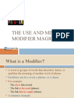 The Use and Misuse of Modifier Magic: Nec Facet Center