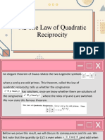 Quemada, Noel, BSMATH 2A - 9.2 The Law of Quadratic Reciprocity