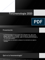 Fenomenología 2020