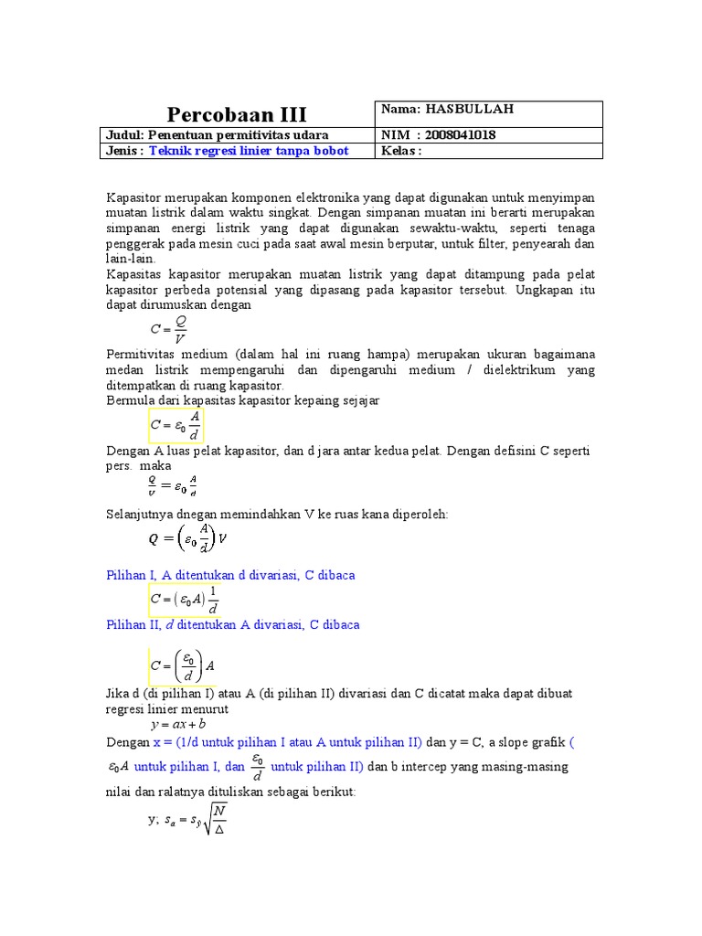 Percobaan 3 | PDF | Metode & Bahan Ajar | Komputer