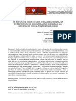 Níveis de consciência organizacional e comunicação humana