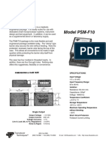 Model PSM-F10: Transducer Techniques