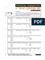 Physical Chemistry: Shailendra KR