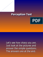 Perception Test - How Sharp Are You