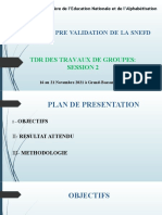 Presentation Des TDR Travaux de Groupes - 2