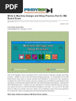 MCQ in Machine Design and Shop Practice Part 8 ME Board Exam