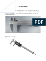 Vernier Caliper & Micrometer