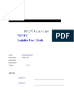 Logistics White DO-70 User-Guide