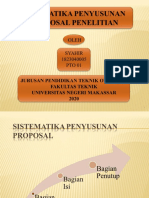 Sistematika Proposal Penelitian