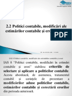 2.2politici Contabile, Modificări Ale Estimărilor Contabile Şi Erori (IAS 8)