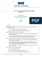 Ley 6 - 2017, de 24 de Octubre, de Reformas Urgentes Del Trabajo Autónomo