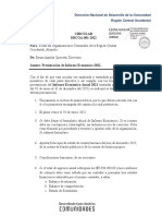 Oficio 001-2022 Circular Adc Drcoa, Informe Economico 2021