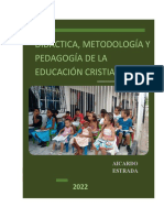 Portada y Contraportada Didáctica, Metodología y Pedagogía de La Educación C.