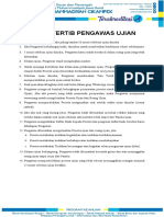 Tata Tertib Pengawas dan Peserta Ujian