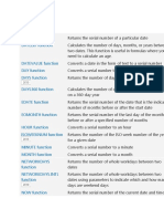 DATE Function DATEDIF Function