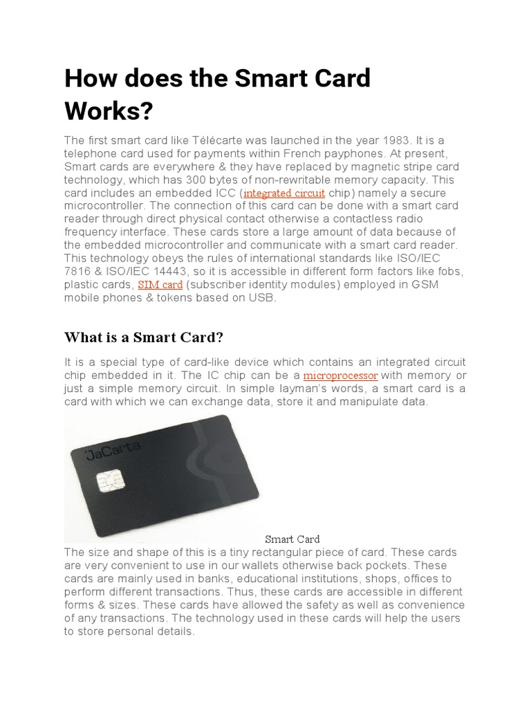 Smart Card Es Case Study | PDF | Smart Card | Random Access Memory