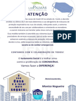 Comunicado Uso de Máscar Obrigatório e Reformas Suspensas - Cond Las Palmas