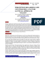 Vol I Issue IV 30 40 Paper 4 Sandeep Choudhary CONSUMER PERCEPTION REGARDING LIFE INSURANCE POLICIES A FACTOR ANALYTICAL APPROACH