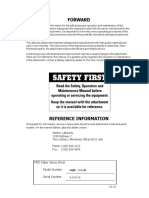 Forward: MSD Saber Series Shear Model Number Serial Number