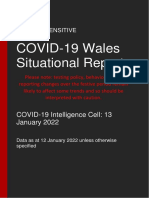 Covid 19 Wales Situational Report 13 January 2022