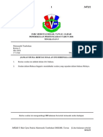 Peperiksaan Percubaan - Matematik Tambahan - Kertas 2