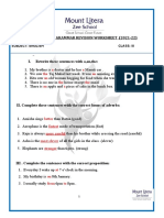 Pre Annual Grammar  Revision Worksheet 2021-22 Answer key (3)