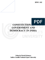 Constitutional Government and Democracy in India