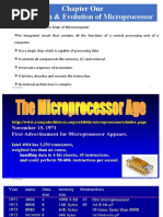 Chapter One Introduction & Evolution of Microprocessor