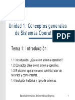 07. Unidad 1. Conceptos Generales de Sistemas Operativos. (Presentación) Autor Departamento de Informática de La Universidad de Valladolid