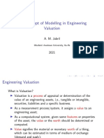 The Concept of Modelling in Engineering Valuation: A. M. Jubril
