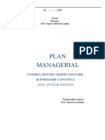 Plan - Managerial Tehnologic - 20182019