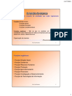 Funções orgânicas essenciais e Direção Geral